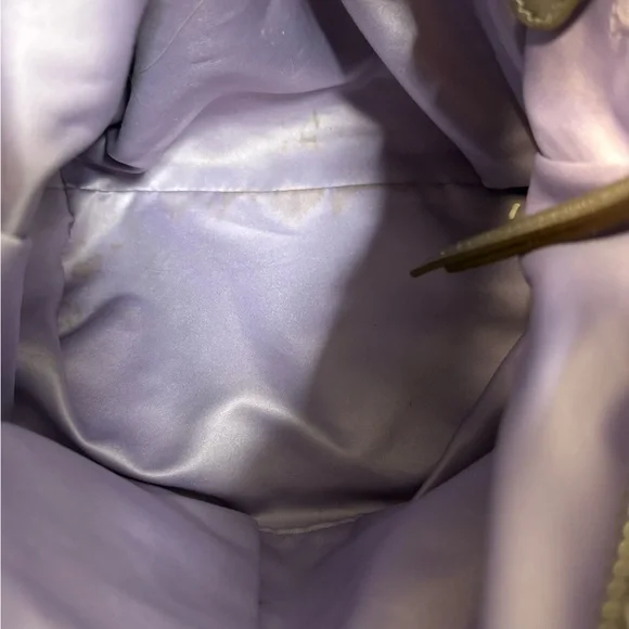 Coach Gray Silver Leather Studded Embossed Shoulder Crossbody Bag - Picture 3 of 7